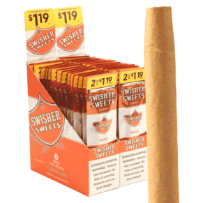Swisher Sweets Cigarillos Peach 4x30 Natural 30 gói 2 60 điếu