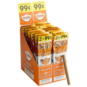 Swisher Sweets Cigarillos Peach 4x30 Natural 30 gói 2 60 điếu
