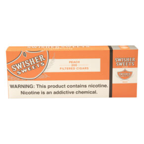 Swisher Sweets Filtered Cigars Peach 10/20PK 3.94x25 Natural 10 gói 20