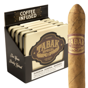 Tabak Especial by Drew Estate Cafecita 4x32 Natural 5 hộp thiếc 10 50 điếu