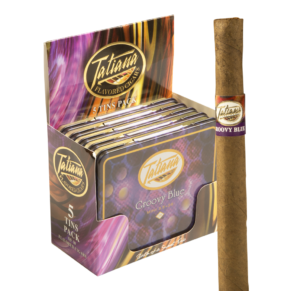 Tatiana Mini Tins Groovy Blue 3.5x26 EMS 5 hộp thiếc 10 50 điếu