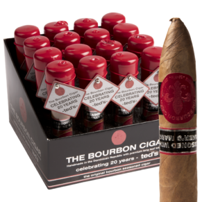The Bourbon Cigars Bourbon 562 Torpedo 5x62 EMS hộp 16 Glass Tubes