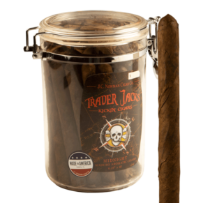 Trader Jack's Kickin' Cigars Midnight Humidor Canister 6.25x45 Maduro Jar of 30