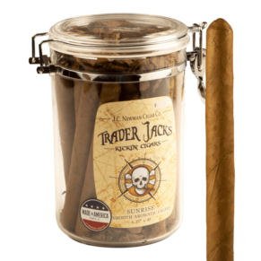 Trader Jack's Kickin' Cigars Sunrise Aromatic Humidor Canister 6.25x45 Natural Jar of 30