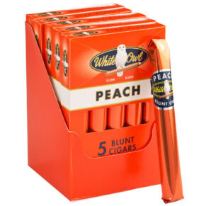 White Owl Blunts Peach 4.75x42 Natural 5 gói 5 25 điếu