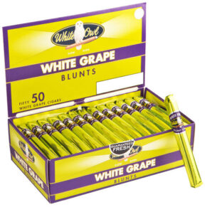 White Owl Blunts White Grape 4.75x42 Natural hộp 50