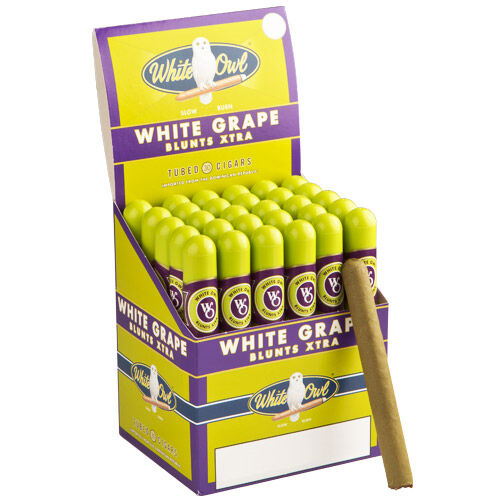 White Owl Blunts Xtra White Grape 5.31x40 Natural hộp 30