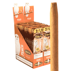 White Owl Peach Cigarillos 4.37x28 Natural 30 gói 2 60 điếu