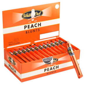 White Owl Sports Blunts Peach 4.75x42 Natural hộp 50